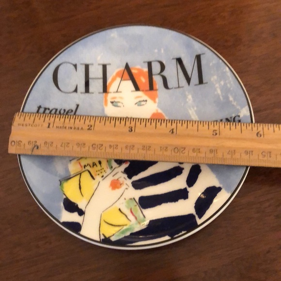 NWT KATE SPADE MAKE HEADLINES CHARM MAGAZINE TIDBIT PLATE by LENOX CHINA - Picture 11 of 11